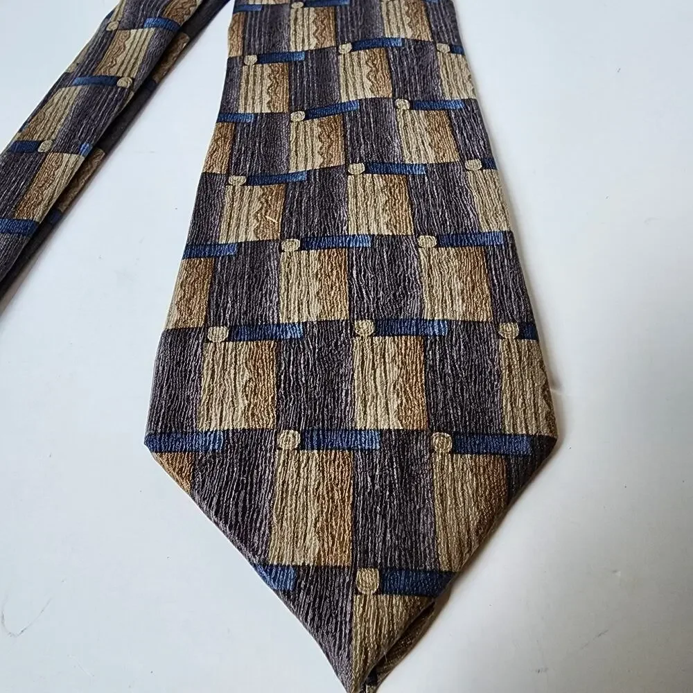 Jimmy V Tie Mens Necktie 100% Silk Chris Berman Collection Three Made In USA